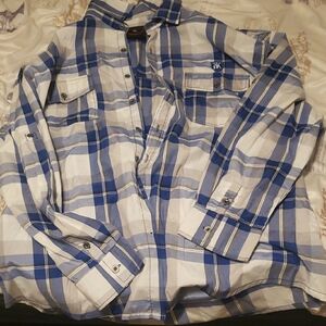 Re Ape Blue Plaid Men's Shirt
